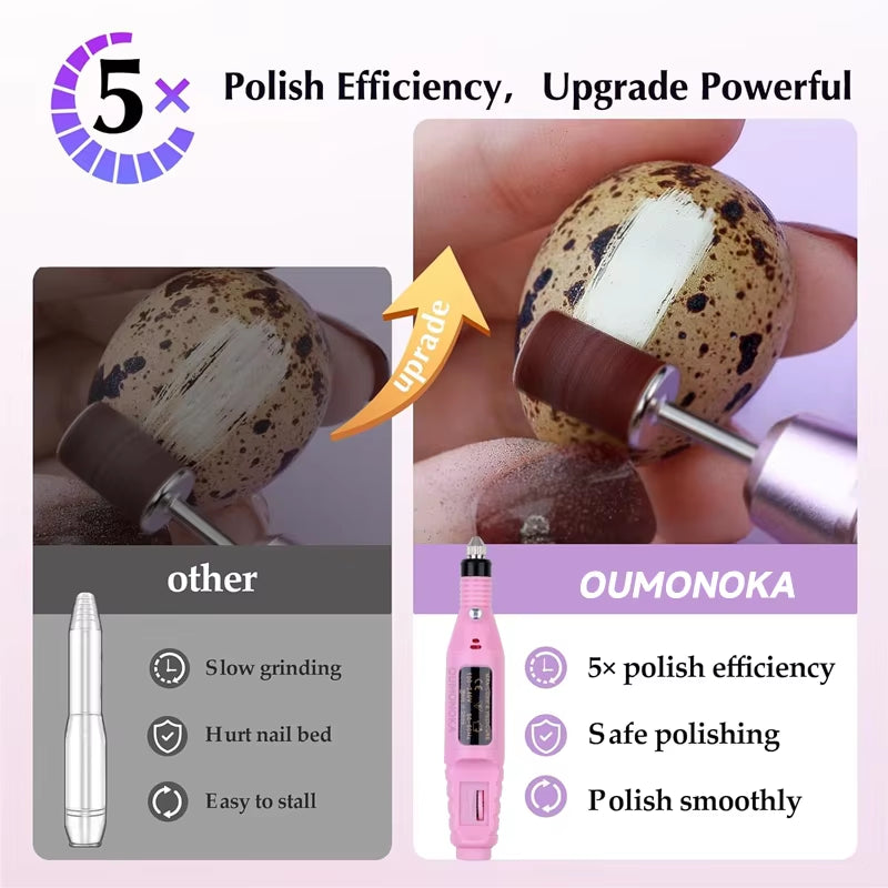 Professional Nail Drill Set Manicure Cutter Nail Equipment Nail Supplies Home Use Electric Nail Drill Machine Nail Grinder