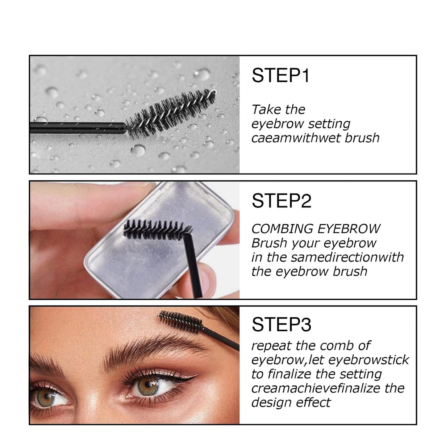 Eyebrow Soap Kit, 4D Brows Gel Long Lasting Eyebrow Setting Gel Waterproof Eyebrow Makeup Balm Pomade Cosmetics (0.7 Ounce (Pack of 1))