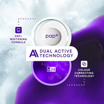 V34 Whitening Strips, Teeth Whitening Strips, Purple Tooth Whitening, Purple Whitening Strips, Tooth Stain Treatment, Combining Whitening and Colour Correction