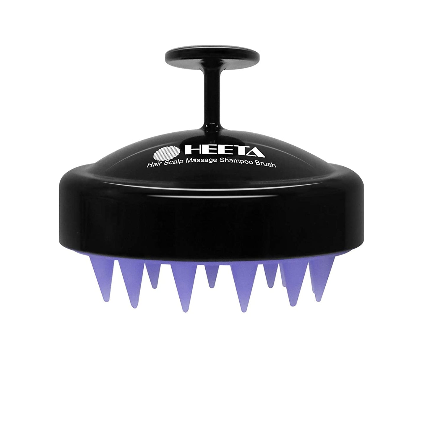 Scalp Massager Hair Growth, Soft Silicone Scalp Scrubber Shampoo Brush for Exfoliation, Dandruff Removal Head Massage Stress Relax, Wet & Dry Use for Thick Thin Curly Hair Care, Black