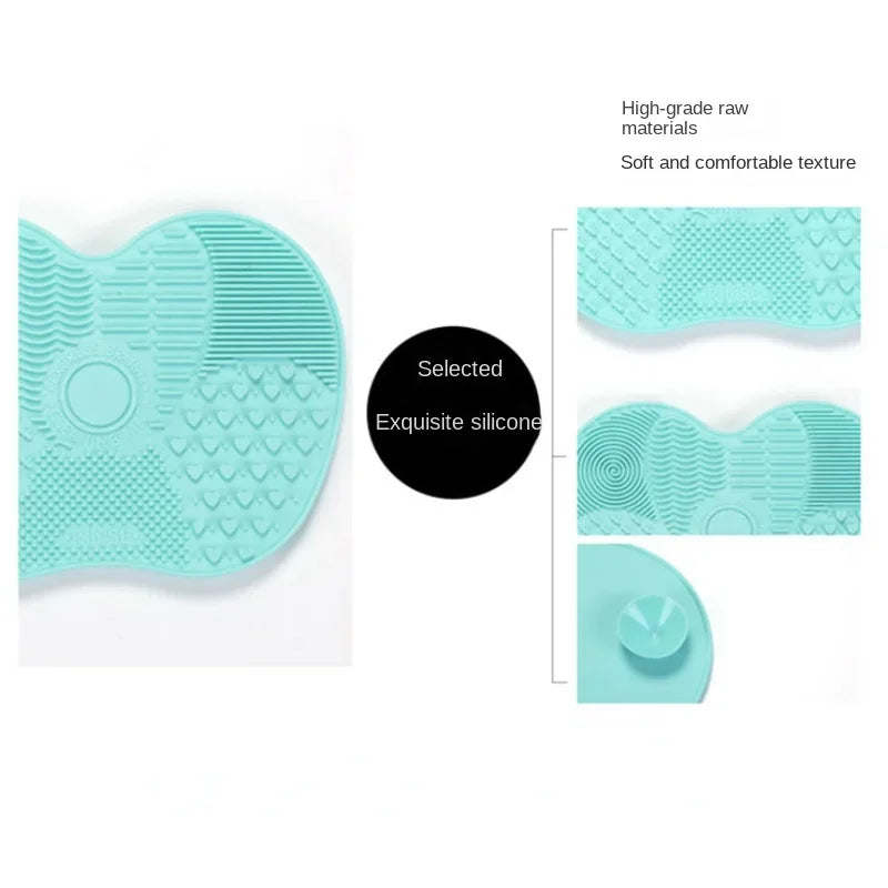Silicone Brush Cleaner Cosmetic Make up Washing Brush Gel Cleaning Mat Foundation Makeup Brush Cleaner Pad Scrubbe Board