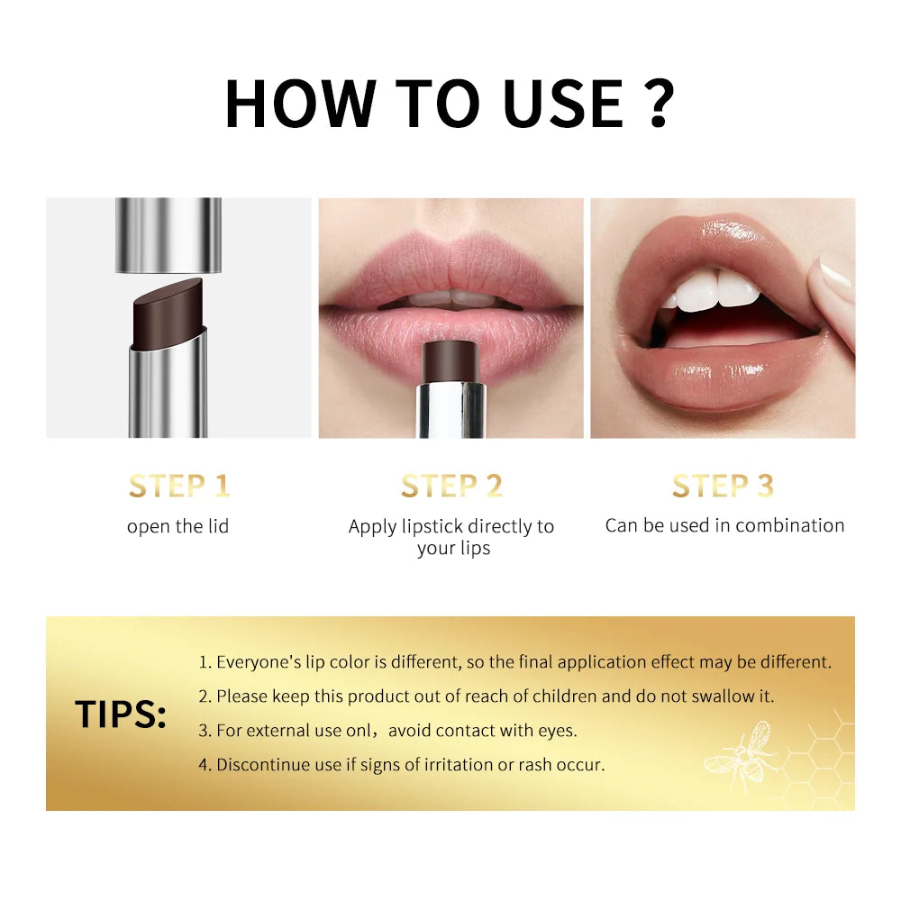 Long Lasting Moisturizing Lipstick Natural Lip Plumper Makeup Lip Plumping Gloss Cosmetics Exfoliating for Lip Care Product