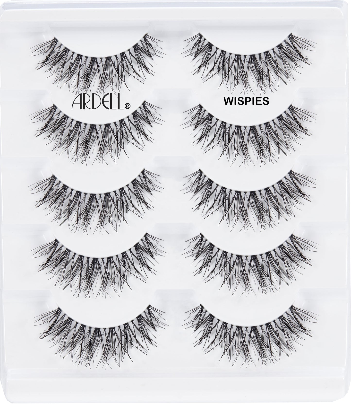 False Eyelashes, Wispies, 6 Pairs, Black