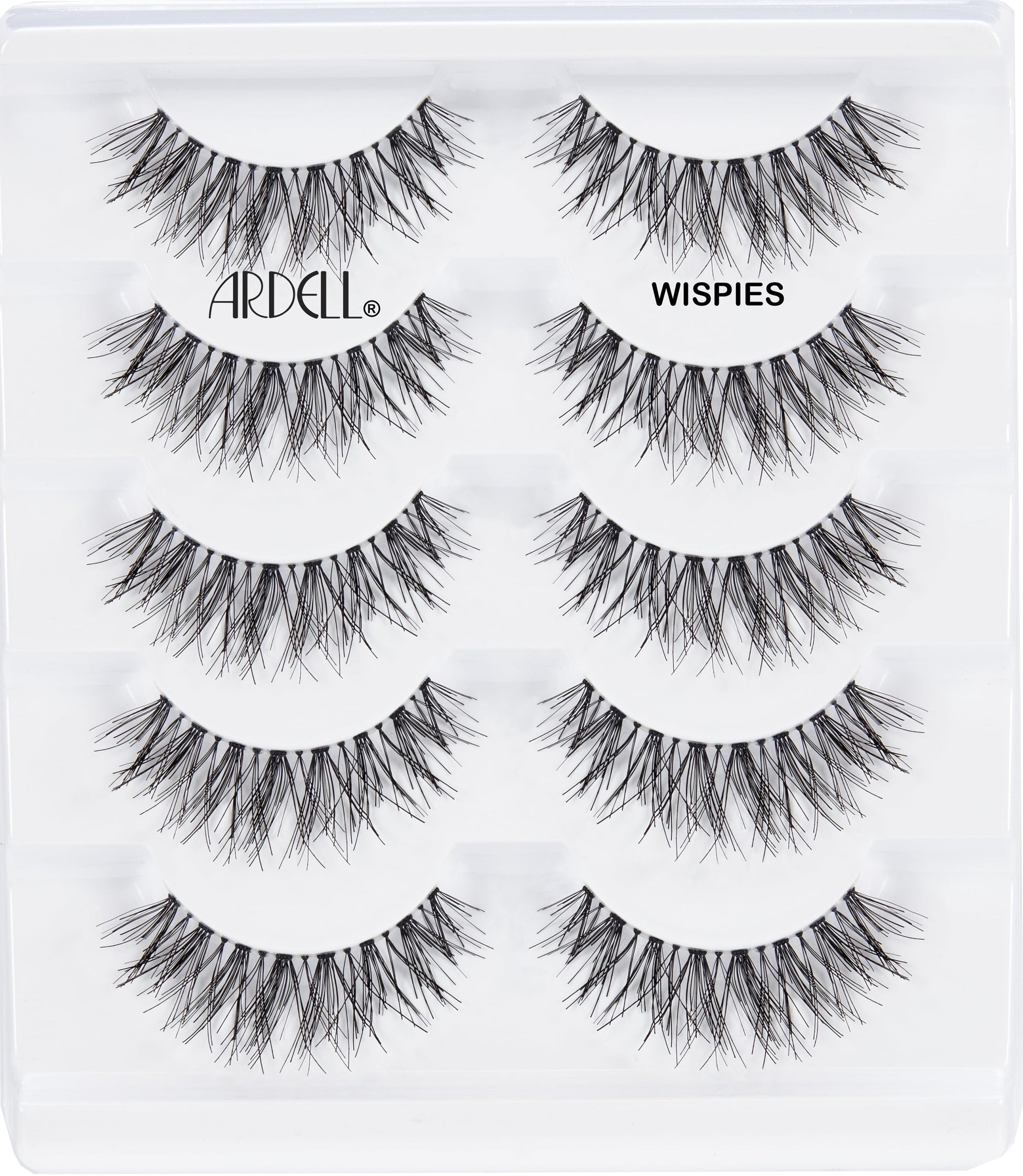 False Eyelashes, Wispies, 6 Pairs, Black