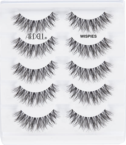 False Eyelashes, Wispies, 6 Pairs, Black