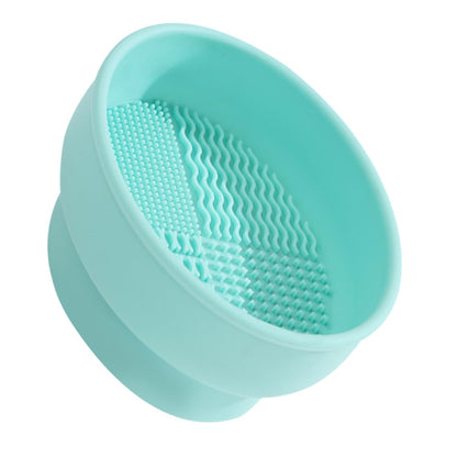 Silicone Makeup Brush Cleaning Bowl Real Makeup Brush Cleanser for Eyeshadow Drying Stand for Women Girls