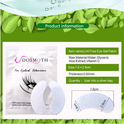 DOSMTOH High Quality Pads for Eyelash Extension Pads,Under Eye Gel Patches,Eye Patches Silk Eye Pad under Eyelash Pad